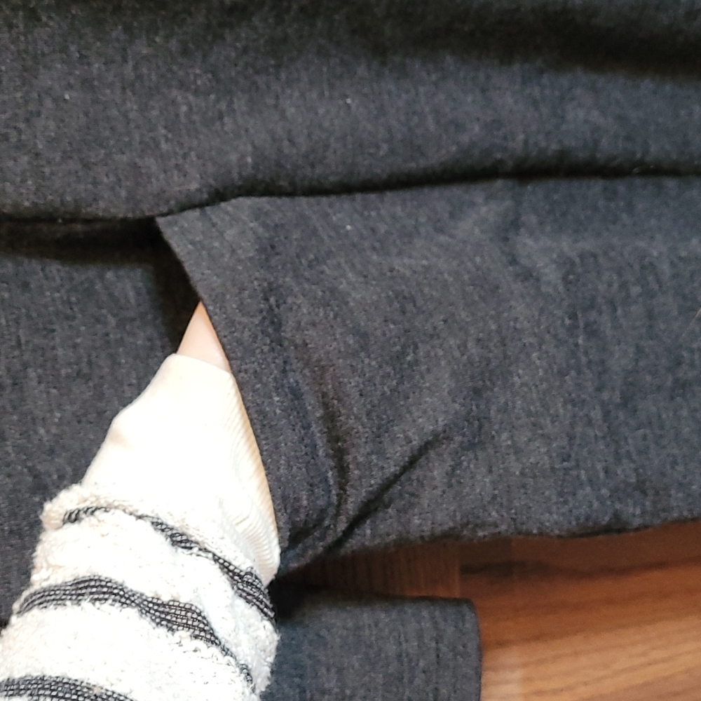 XS Wool Charcoal Dress with large pockets! - Picture 3 of 6